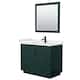 Option Green, Black Trim, White Quartz Top