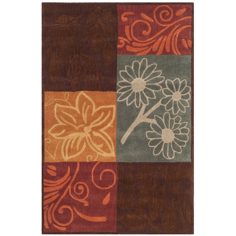 SAFAVIEH Handmade Bella Thuan Modern Floral Wool Rug