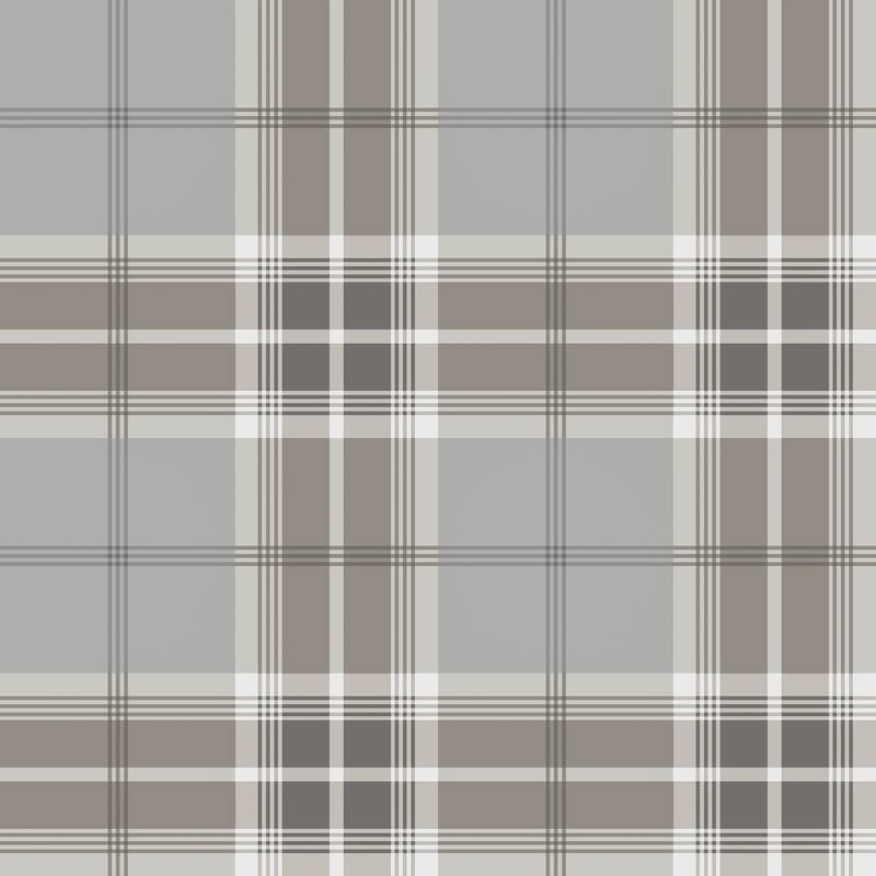 Advantage Sala Neutral Plaid Wallpaper