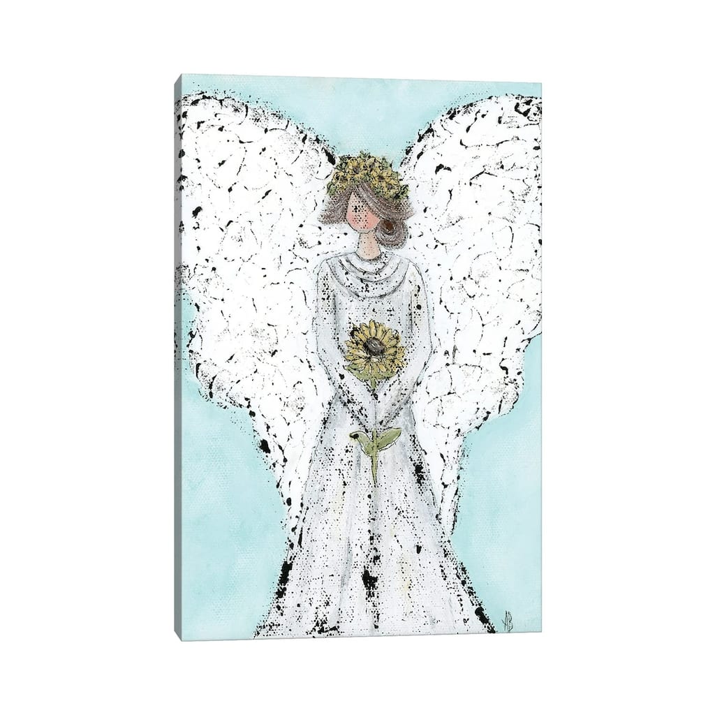 iCanvas "Sunflower Angel" by Ashley Bradley Canvas Print
