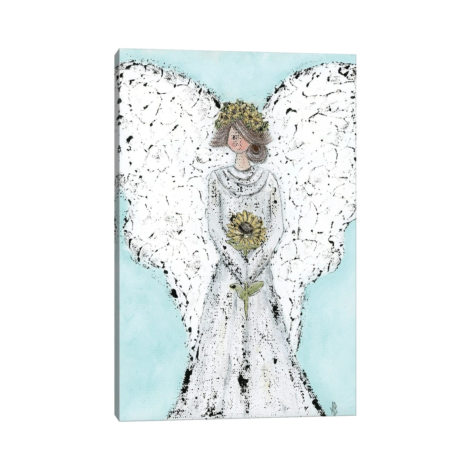 iCanvas "Sunflower Angel" by Ashley Bradley Canvas Print