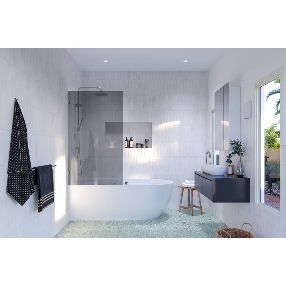 Glass Warehouse GTBF-34 Ursa 58-1/4" High x 34" Wide Shower Screen