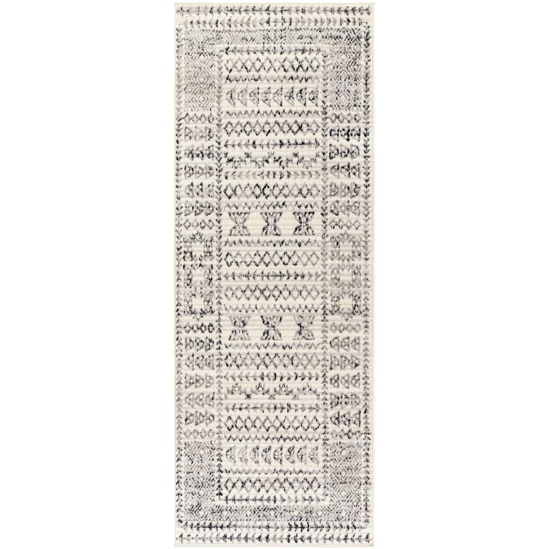 Livabliss Freddie Nordic Bordered Area Rug
