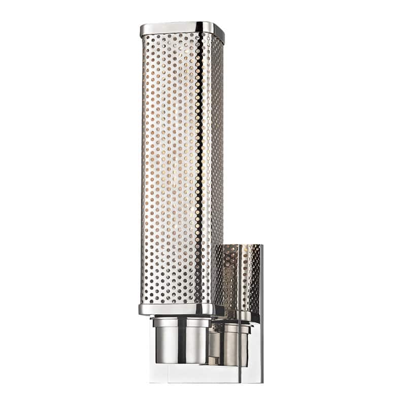 Hudson Valley Lighting Gibbs Single Light 13" Tall Wall Sconce - Polished Nickel