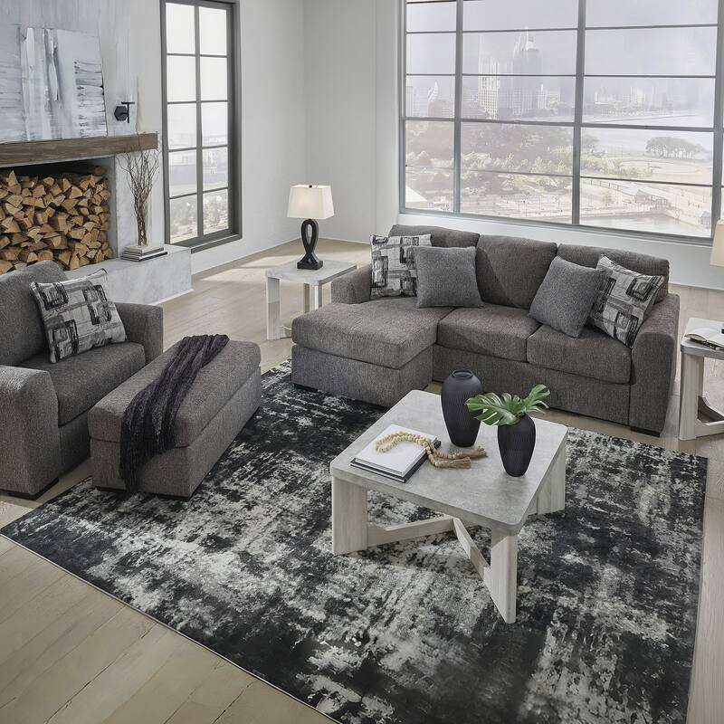 Signature Design by Ashley Gardiner Pewter Ottoman
