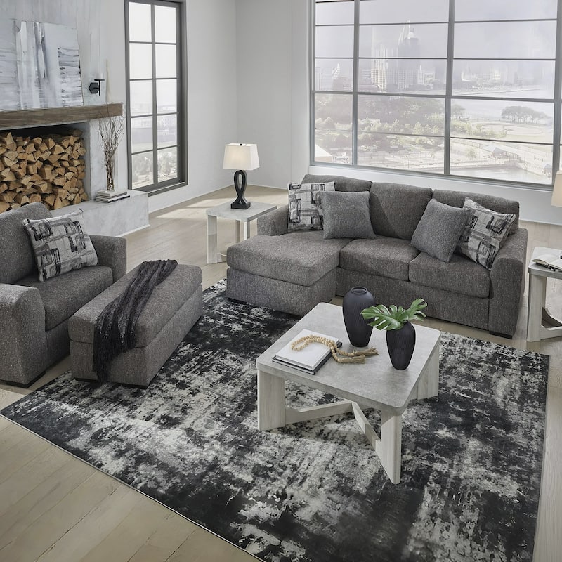 Signature Design by Ashley Gardiner Pewter Oversized Chair - 51"W x 41"D x 40"H