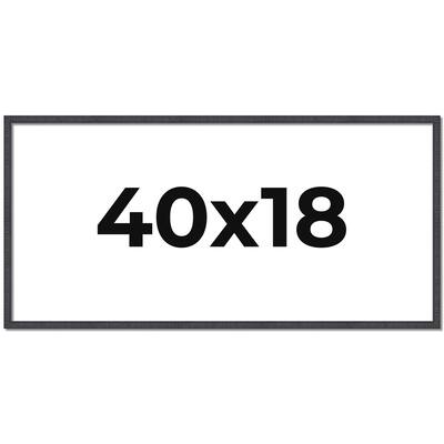 40x18 Frame Brown Solid Wood Picture Frame - Complete Modern Photo