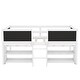 preview thumbnail 12 of 24, Twin Size Low Loft Bed with Two Movable Shelves and Ladder, White