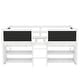 preview thumbnail 3 of 8, White Twin Size Bed Loft Daybed with Chalkboard, 2 Movable Frame