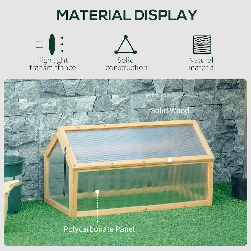 Wooden Cold Frame Greenhouse