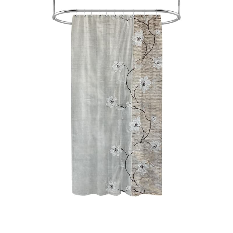 Magnolia Vine Fabric Shower Curtain