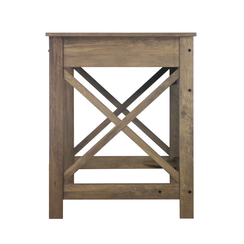 Saint Birch Alaska 47" Wrinting Desk with Two Drawers