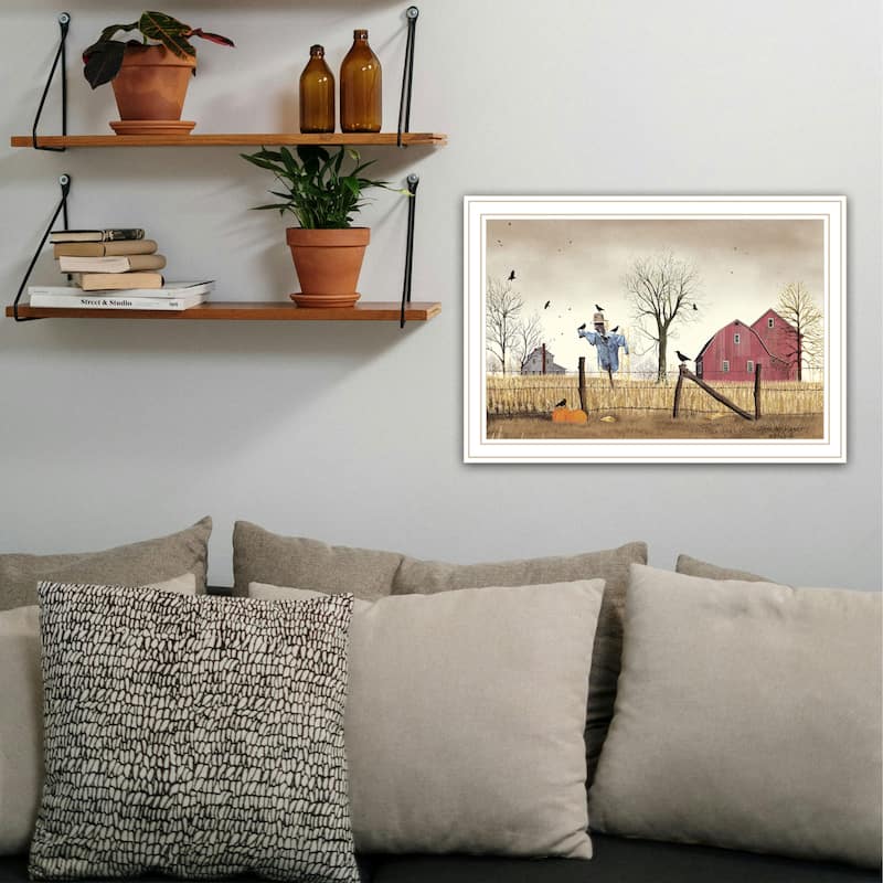 Framed Wall Art - After the Harvest, White Frame