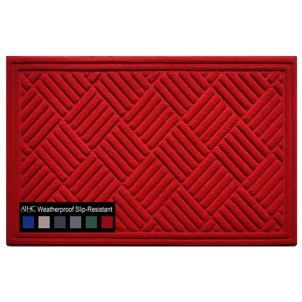 A1HC New All Weather Superior Dirt and Moisture Absorbing Polypropylene Door Mat with Non-Slip Backing for Inside Outside Use