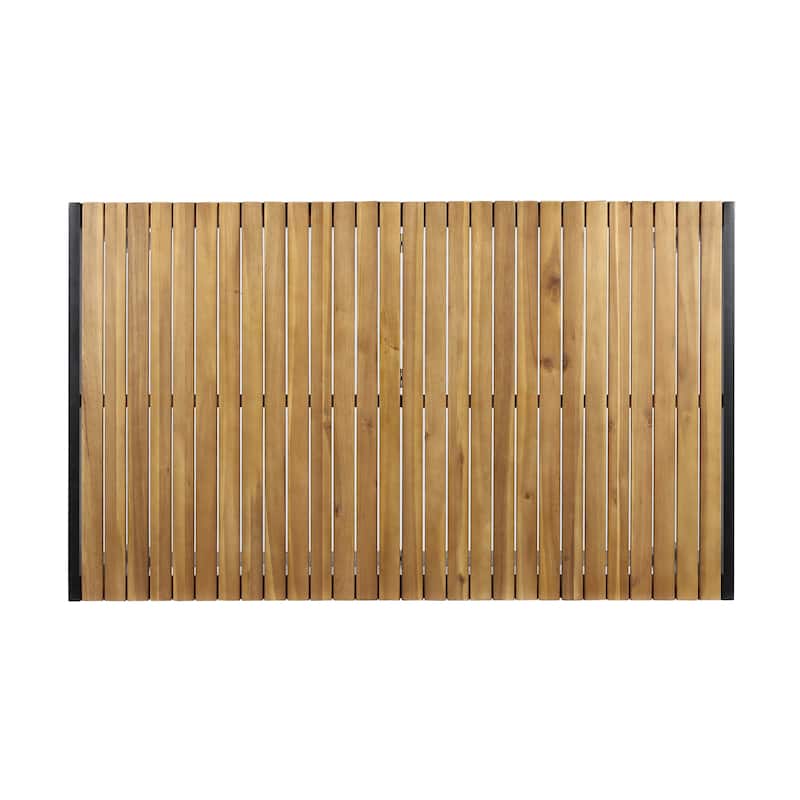 Flora Outdoor Wood and Resin Outdoor 7 Piece Dining Set by Christopher Knight Home