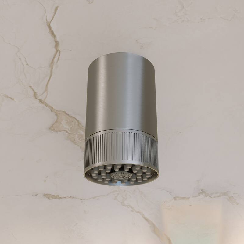 Lumiere 2-Spray Patterns 2.5 Gpm Wall Mount Fixed Shower Head In Brushed Nickel