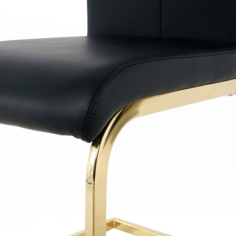 Modern Dining Chairs, Side Chairs Set of 4 - Black