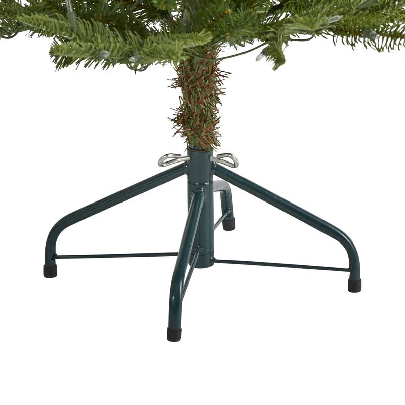 4’ Pre-Lit Washington Spruce Artificial Christmas Tree, Clear LED Lights - 4 Foot