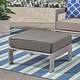 preview thumbnail 2 of 8, Cape Coral Cushioned Auminum Ottoman by Christopher Knight Home