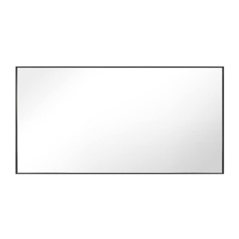 Modern Classic Black Metal Framed Full Length Mirror