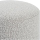 preview thumbnail 2 of 2, Uttermost 23665 Avila 16" Round Contemporary Plush Boucle Upholstered