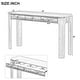preview thumbnail 5 of 11, Curved Corners Console Table Entryway Table with 3 Drawers