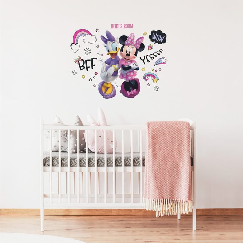 Minnie Mouse Peel And Stick Giant Wall Decals With Alphabet by RoomMates