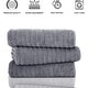 preview thumbnail 31 of 61, Classic Turkish Towels Cotton Bath Sheets Set of 3 Oversized Ribbed Towels, Ultra-Soft & Absorbent - 40x65