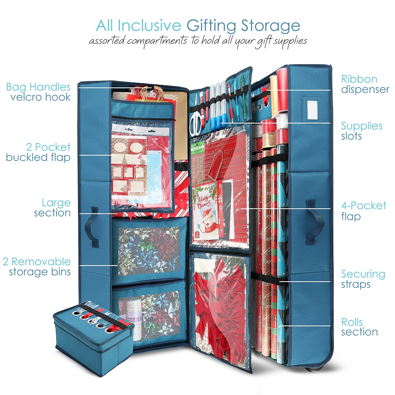 The Holiday Aisle® Tissue Paper Organizer and Gift Bag Storage Container &  Reviews