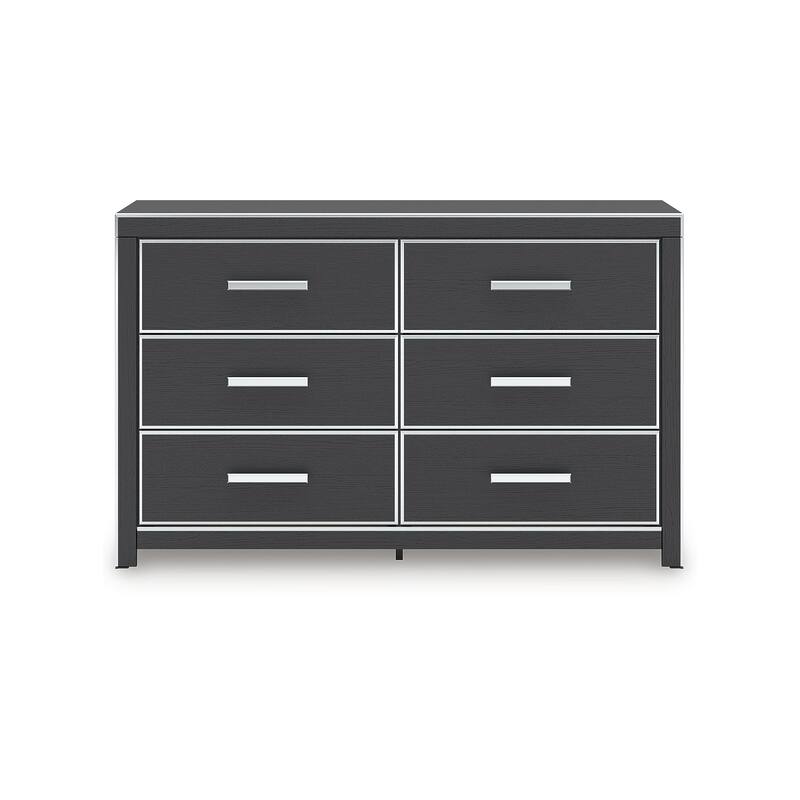 Signature Design by Ashley Ravalori Black Dresser