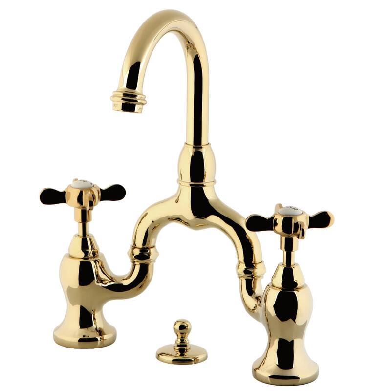 Kingston Brass KS799.BEX Essex 1.2 GPM Deck Mounted Bridge Bathroom - Polished Brass