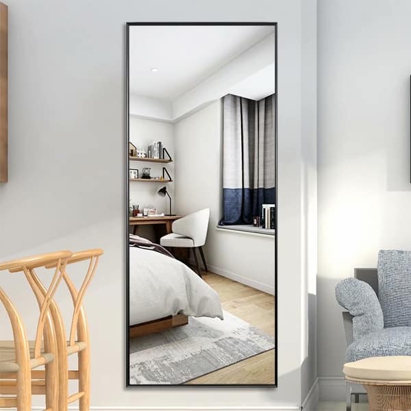 Modern Freestanding Full Length Floor Mirror On Sale Overstock 28783286