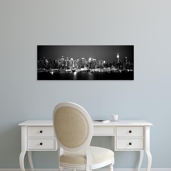 Easy Art Prints Panoramic Image 'Buildings at the waterfront, Manhattan, New York City, New York State' Canvas Art
