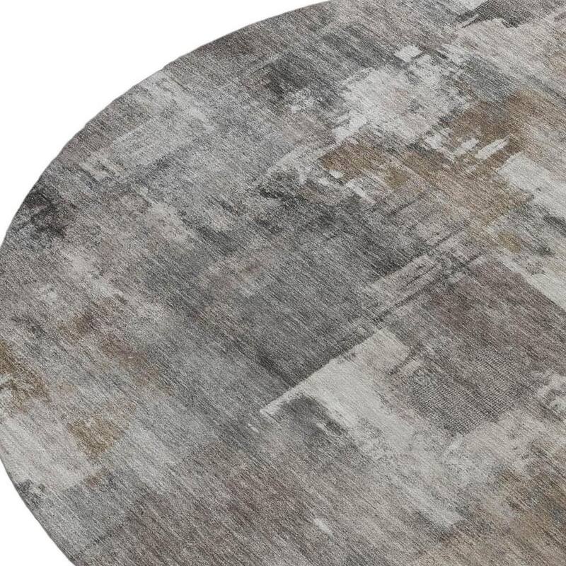 HomeRoots Abstract Transitional Rectangle Outdoor Rug