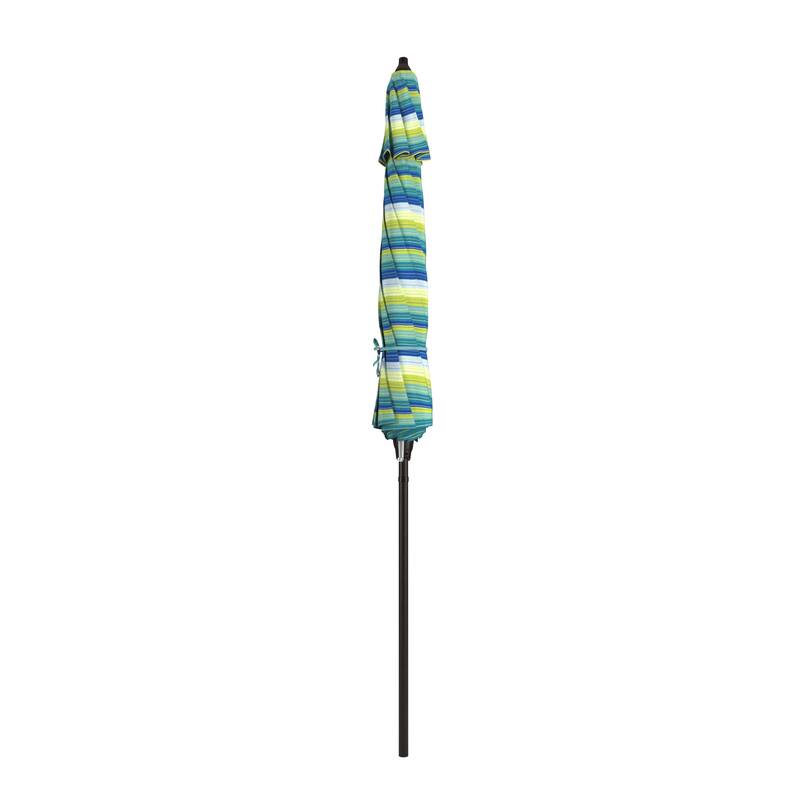 North Bend 9-foot Round Auto-tilt, Bronze Finish, Sunbrella Patio Umbrella by Havenside Home
