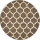 preview thumbnail 68 of 66, Contemporary Akiva Collection Area Rug 3'3" Round - Light Brown