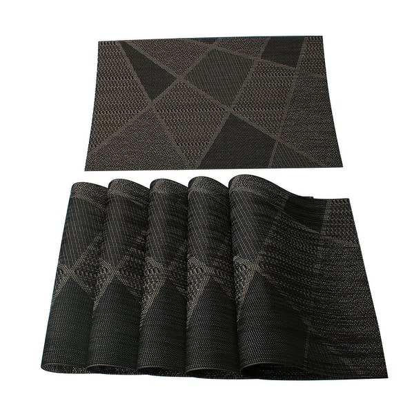 Set of 6 Non Slip Insulation Mats for Kitchen Dining Table 18" x 12"