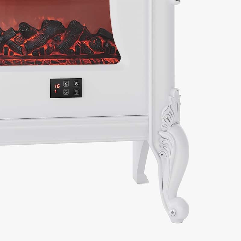 54.72"Modern Electric Fireplace TV Stand with LED Flame Effects, Media Console ,Entertainment Center,Fully-Assembled - 54.72"