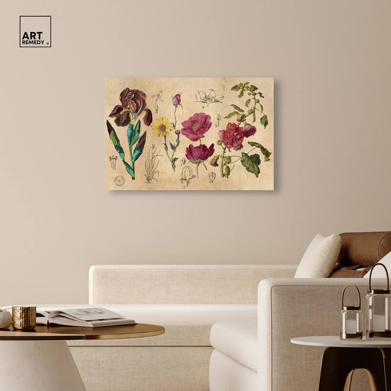 Blossoming Florals Canvas by Art Remedy, Gallery Wrapped