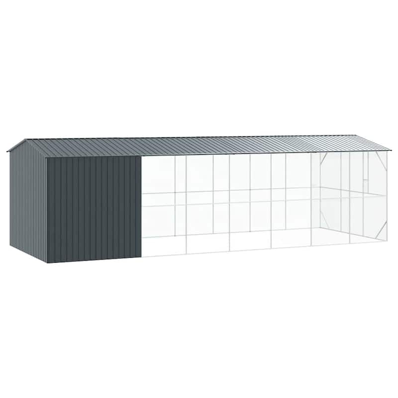 vidaXL Bird Cage Anthracite Galvanized steel