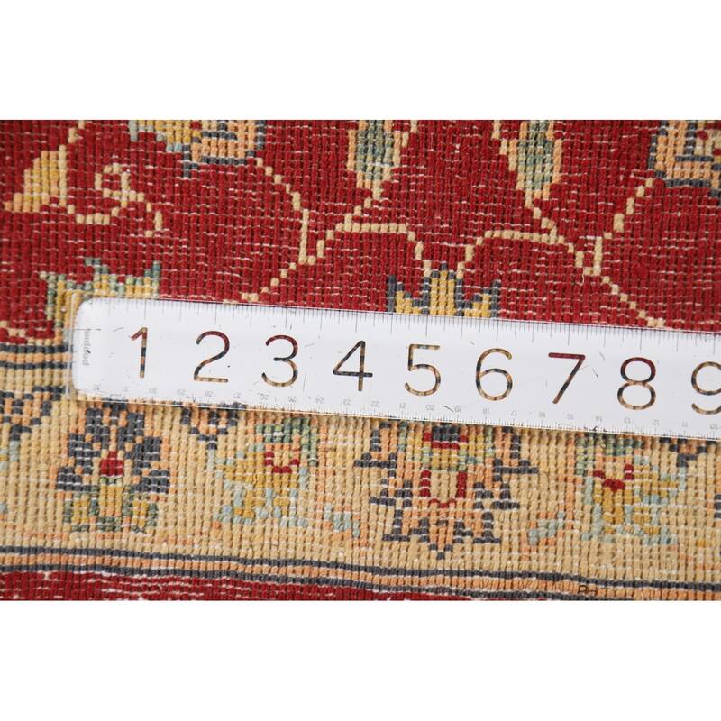 Red Floral Kazak Oriental Accent Rug Hand-Knotted Wool Carpet - 2'0" x 3'0"