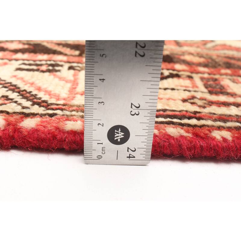 ECARPETGALLERY Hand-knotted Andelz Red Wool Rug - 3'11 x 6'8