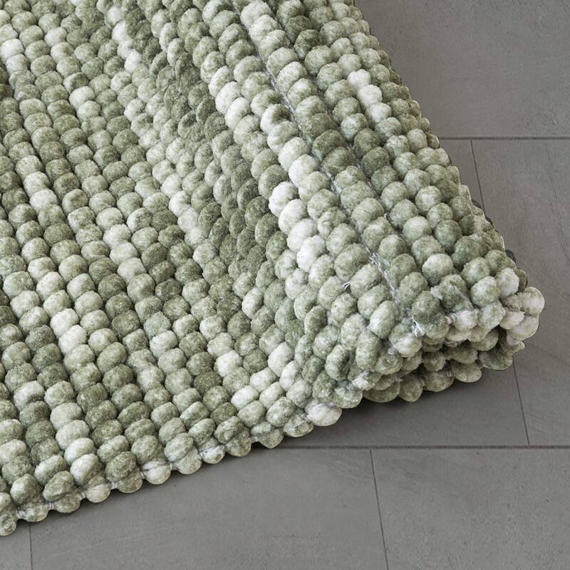 French Connection Space Dye Chunky Chenille Bath Rugs