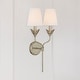 preview thumbnail 3 of 9, Crystorama Lighting Group 562 Broche 2 Light 21" Tall Wall Sconce with