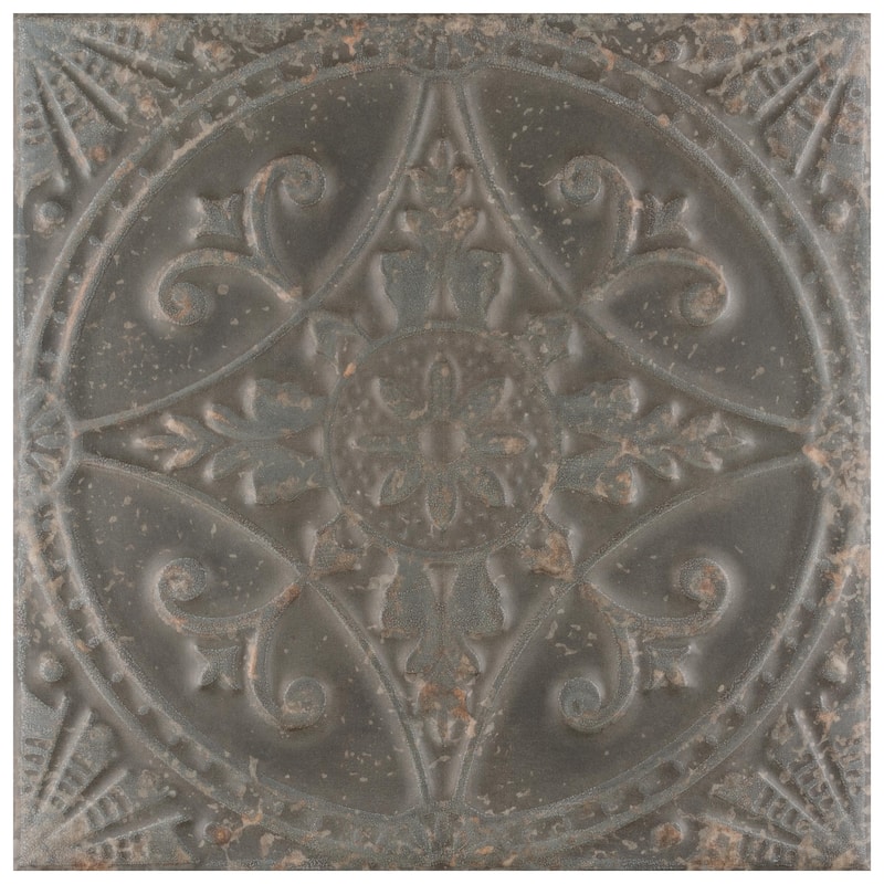 Merola Tile Saja Nero 13" x 13" Ceramic Floor and Wall Tile - Case (10 Tiles)