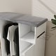 preview thumbnail 4 of 5, Compact & Modern Ironing Cart with Rolling Board, Multipurpose Cabinet for Laundry, Bedroom, and Cloakroom