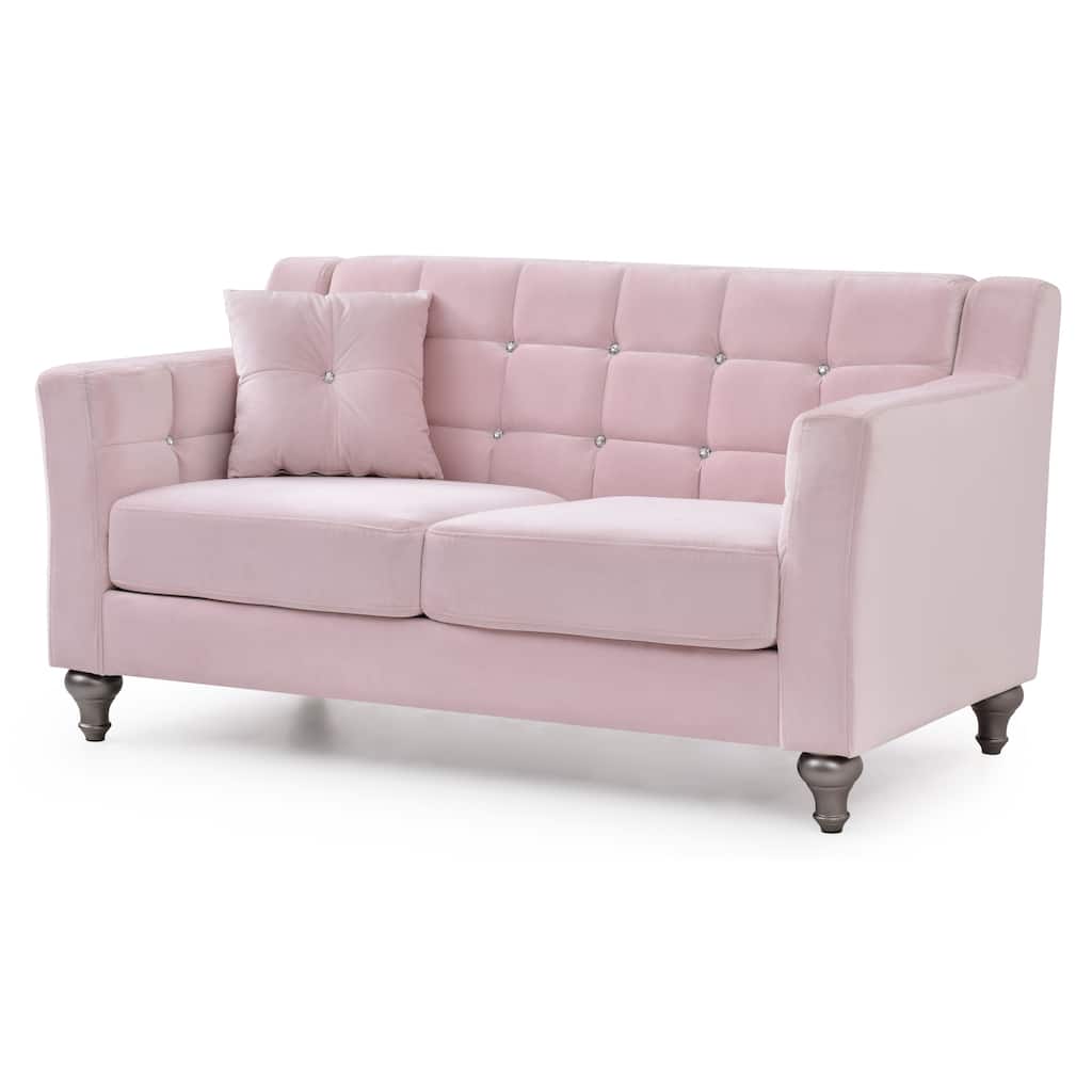 Dublin Tufted Velvet Loveseat