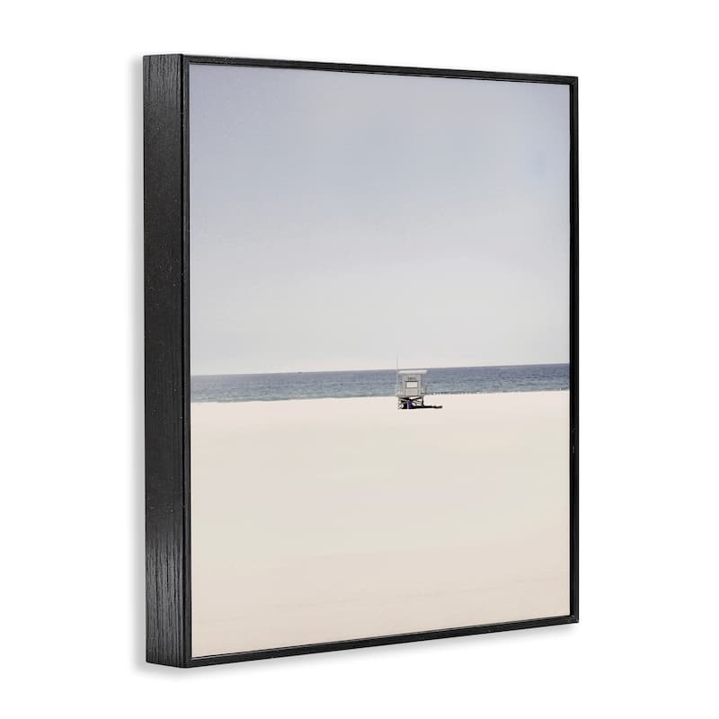 Stupell Distant California Beach Hut Framed Giclee Art Design By Gemma Bardot