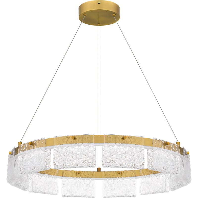 Alice Integrated LED Brushed Gold Pendant Light