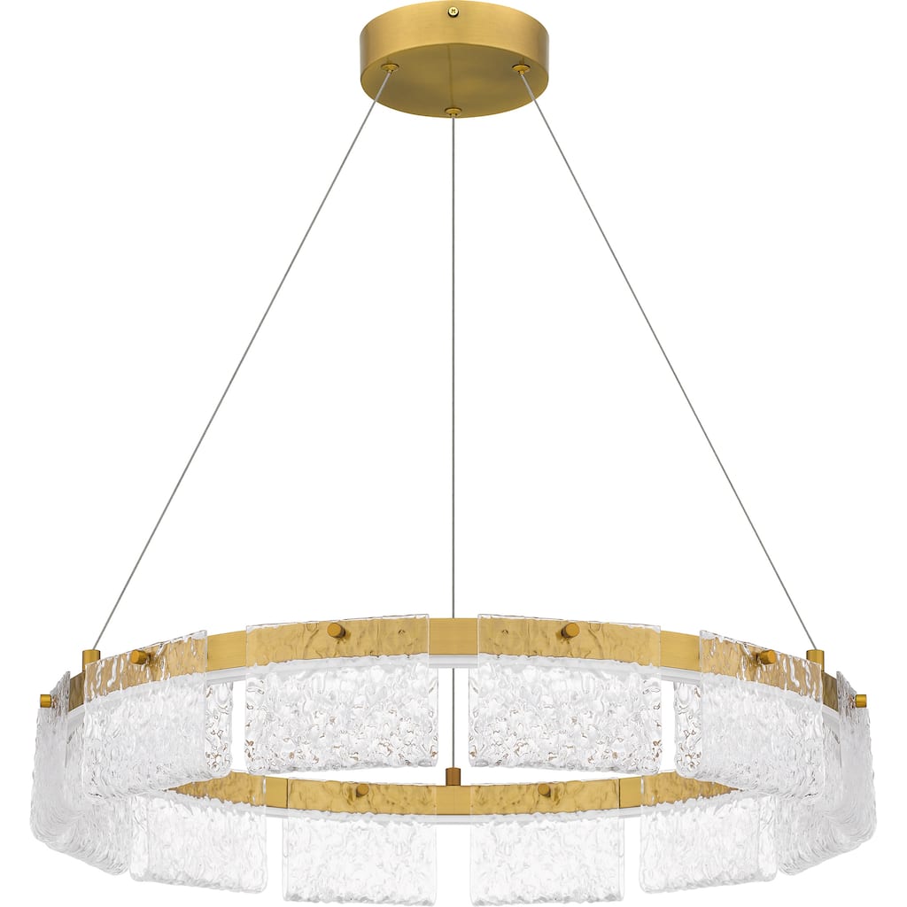 Alice Integrated LED Brushed Gold Pendant Light